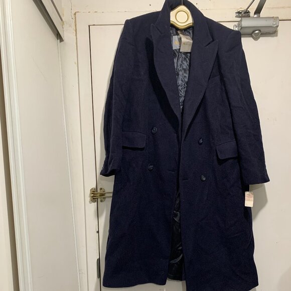 NEW VINTAGE AQUASCUTUM OF LONDON WOOL TRENCH COATS SIZE L - Picture 14 of 16